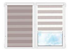 Рулонные кассетные шторы День Ночь Сицилия 43 цена. Купить в «Мастерская Жалюзи»